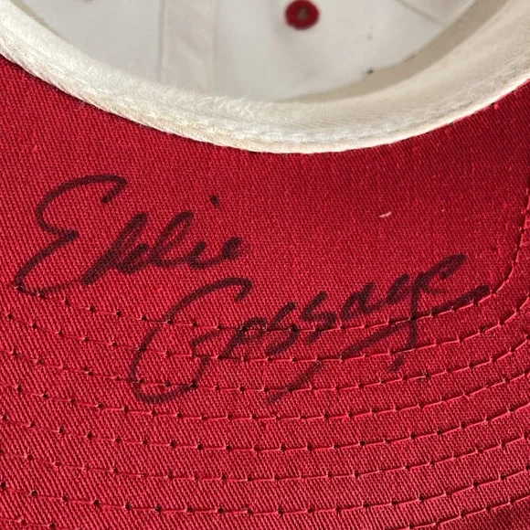 Vtg ‘98 Texas Motor Speedway Champions Cap Autographed Billy Boat Eddie Gossage